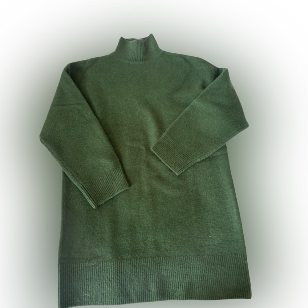 ZARA Green Knit Sweaterdress- Size XS